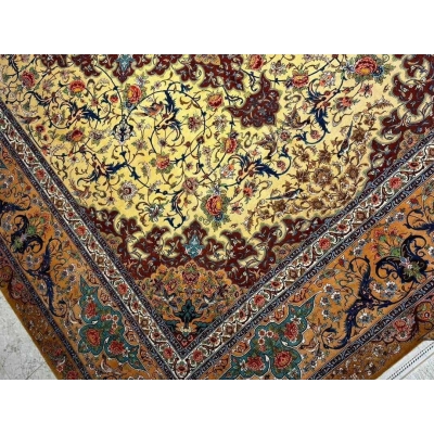 "Persian rug for sale online, crafted with 1,000,000 knots per square meter in Isfahan"