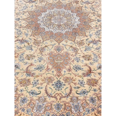"Large Persian rug for sale, hand-knotted Isfahan carpet by Akhtarian"
