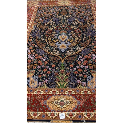 Persian Isfahan Bartarian rug showcasing traditional Tree of Life floral patterns