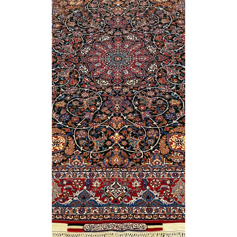 "Iranian carpet by Late Master Ahmad Seirafian laid flat, 230x150 cm."