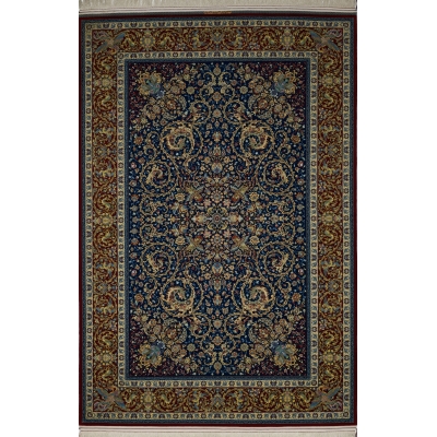 Artisan Persian Area Rug – A hand-knotted, silk-warped rug with traditional Isfahan motifs, offering the perfect blend of vintage style and modern luxury.