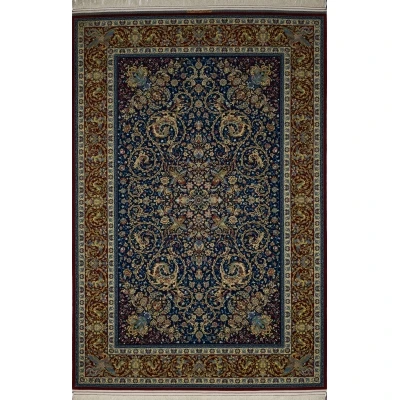 Artisan Persian Area Rug – A hand-knotted, silk-warped rug with traditional Isfahan motifs, offering the perfect blend of vintage style and modern luxury.