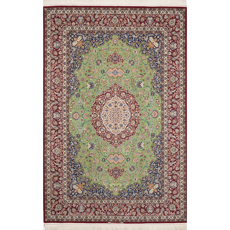"Vibrant color scheme on oriental weaver rug crafted by Ahmad Zojaji"