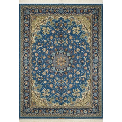 Hand-Knotted Silk Persian Rug – Luxurious Persian rug handmade in Isfahan, featuring a blend of wool and silk with intricate, elegant designs.