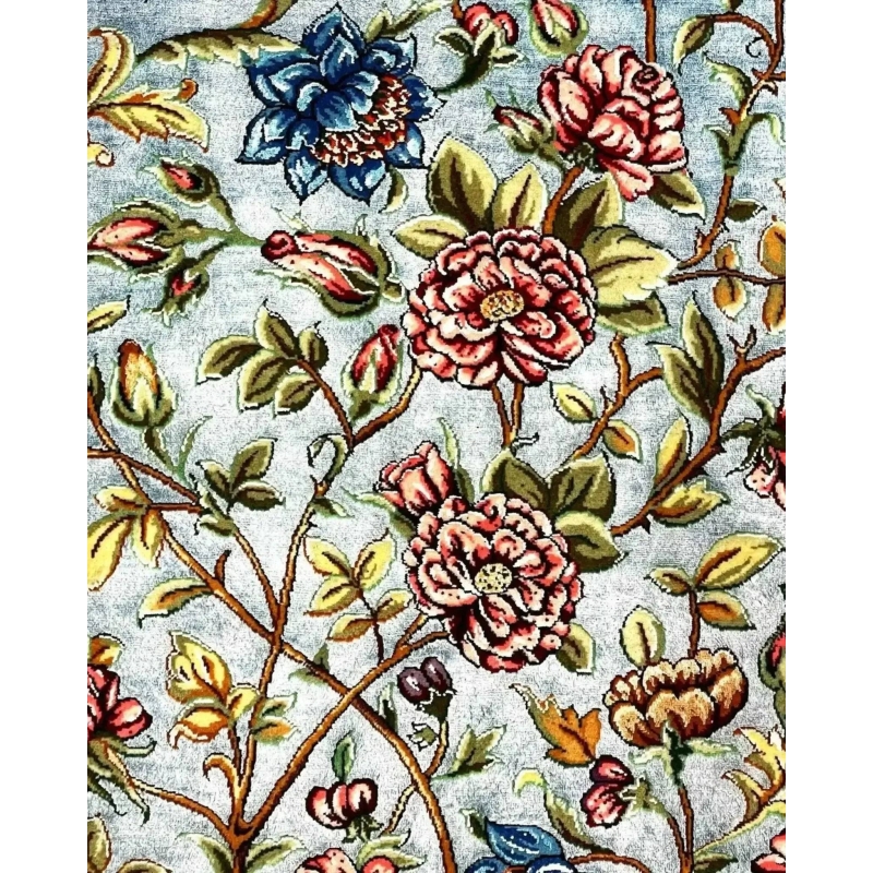 Designer Persian rug featuring floral patterns, 5.7 feet x 3.6 feet, available online