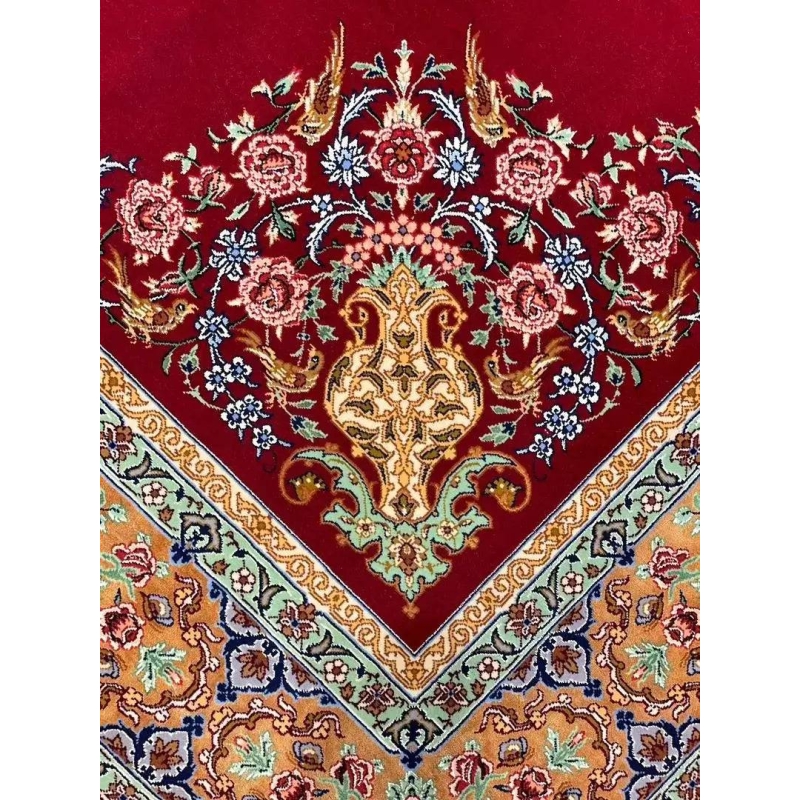 "Premium Isfahan carpet, perfect for luxury home décor, Persian rug collectors, and fine art connoisseurs."