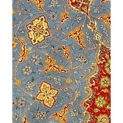 "Luxury Persian rug from the Saieed Davarie collection, hand-knotted with 640,000 knots per square meter, perfect for home decor."