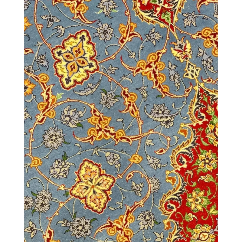 "Luxury Persian rug from the Saieed Davarie collection, hand-knotted with 640,000 knots per square meter, perfect for home decor."