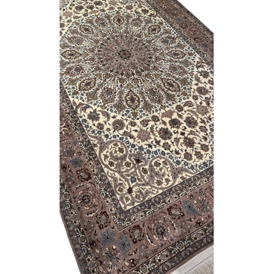 Hand-knotted 50-year-old Persian rug by Ghafarian.