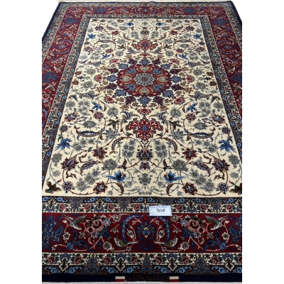 Deep red Persian rug with medallion design, 240x160 cm
