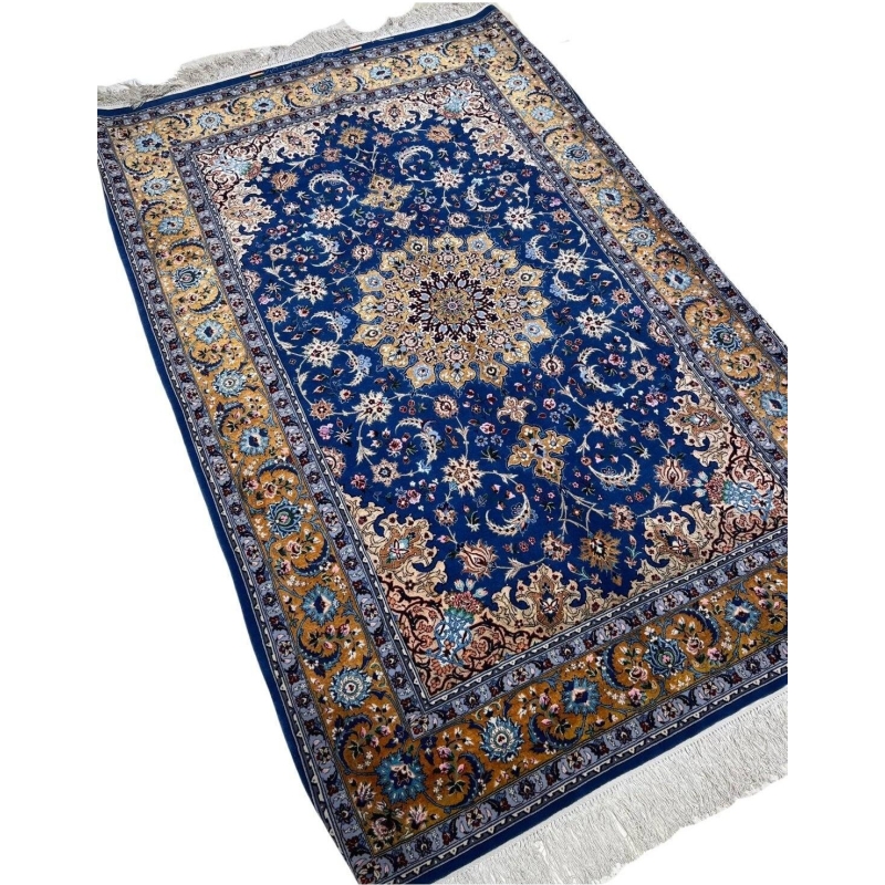 "Detailed Persian rug with fine craftsmanship and traditional Persian motifs."