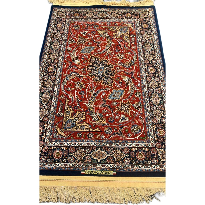 "Grandmaster Ahmad Shahabpour’s Persian rug – Silk and wool, hand-knotted, limited offer online"