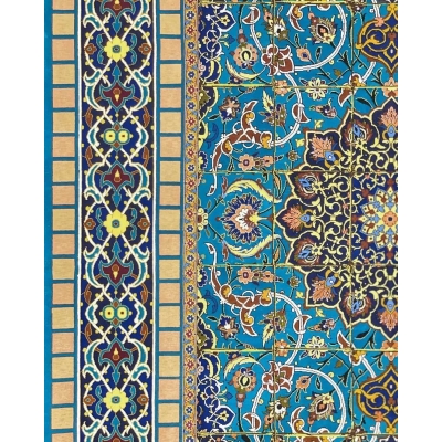 "Persian Isfahan rug with 1,000,000 knots per square meter, luxurious wool and silk pile."