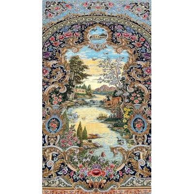 "Isfahan Persian rug by Mirzaie – Limited edition hand-knotted wool and silk rug, available online"
