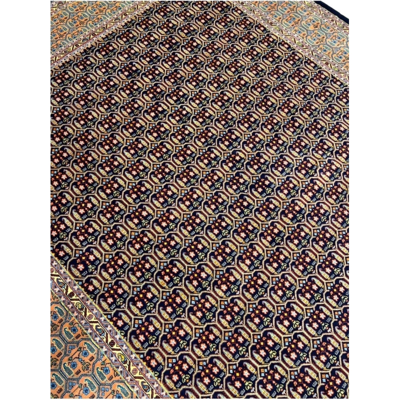 Unique Isfahan rug with traditional oriental design by Master Haghighie