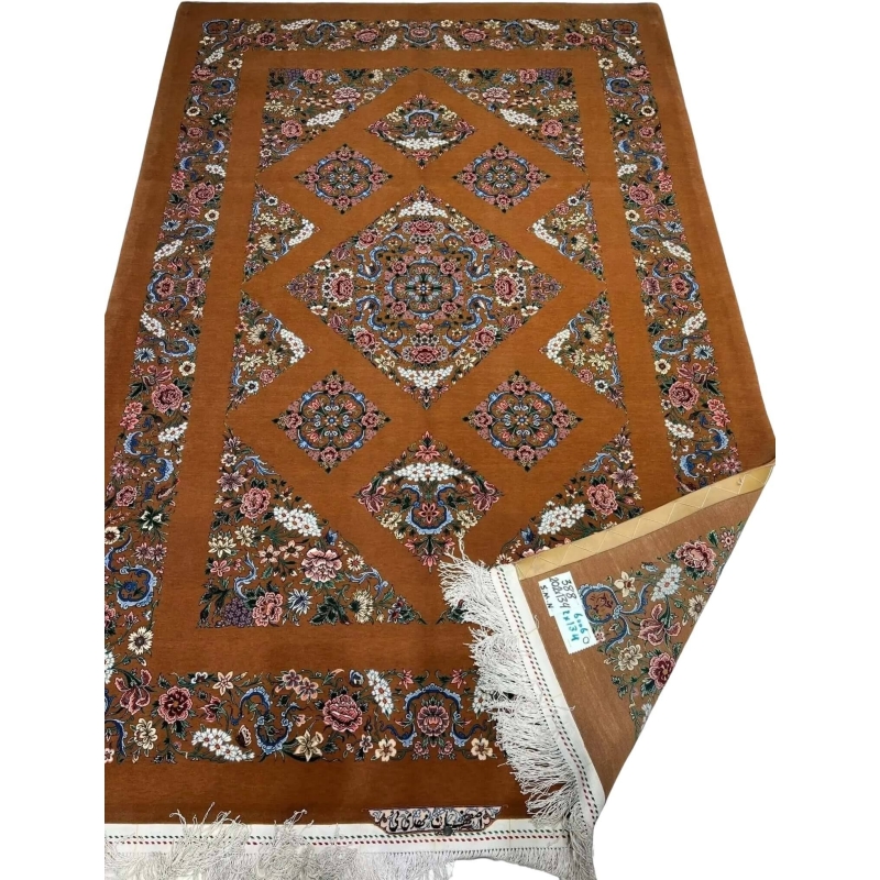 Timeless Persian carpet with a unique blend of Isfahan craftsmanship and Kazak design.
