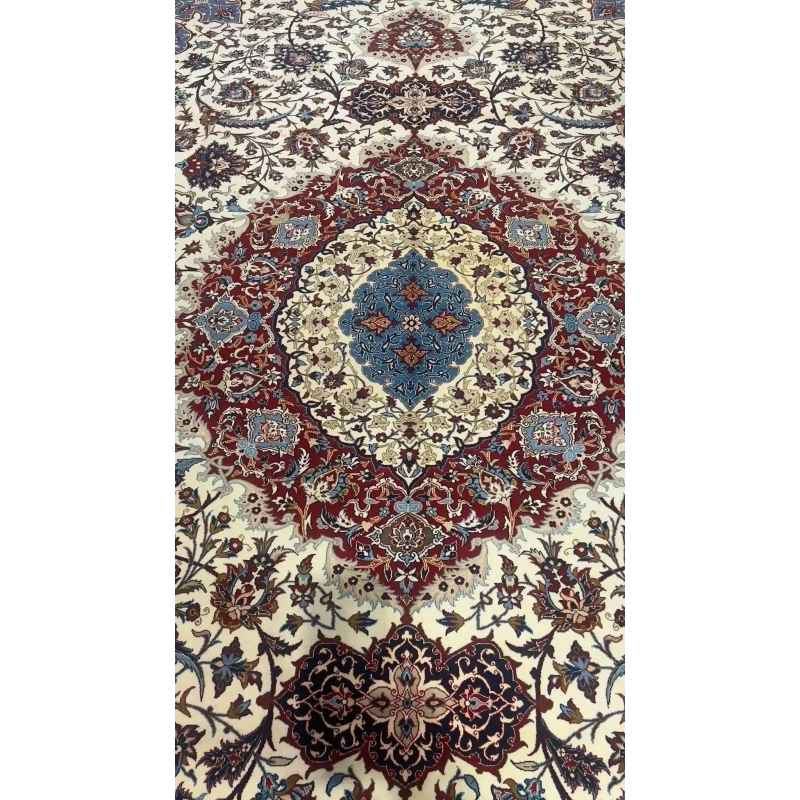 "Natural dyed Persian rug in semi-antique condition."