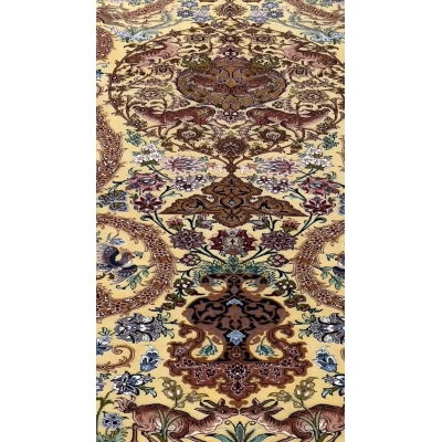 Luxurious Dardashtie Persian rug adorned with detailed floral designs