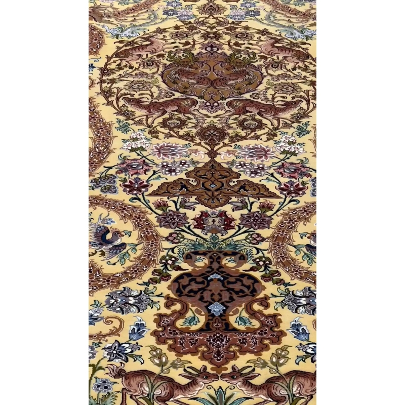Luxurious Dardashtie Persian rug adorned with detailed floral designs