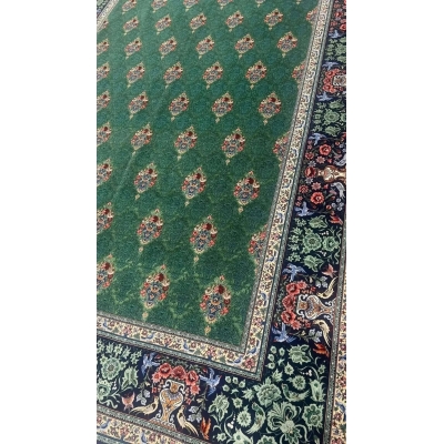 Large 400 cm x 200 cm rug featuring intricate floral patterns and high knot density