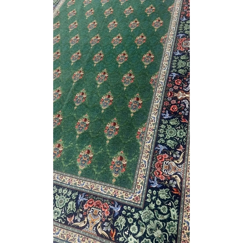 Large 400 cm x 200 cm rug featuring intricate floral patterns and high knot density