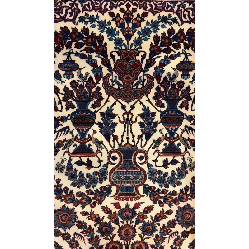 Collector's gem: a 75-year-old Persian carpet adorned with traditional floral designs