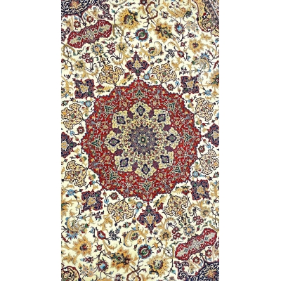"Bagher Seirafian rug, perfect for living rooms or formal interiors."