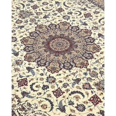 "Master Bagher Seirafian handmade Persian rug, showcasing traditional Persian artistry."