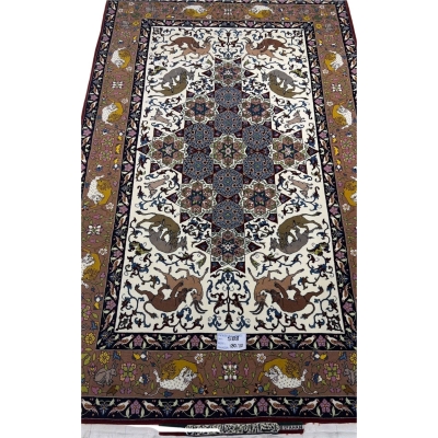 Seirafian carpet showcasing intricate Persian artistry in vibrant colors.
