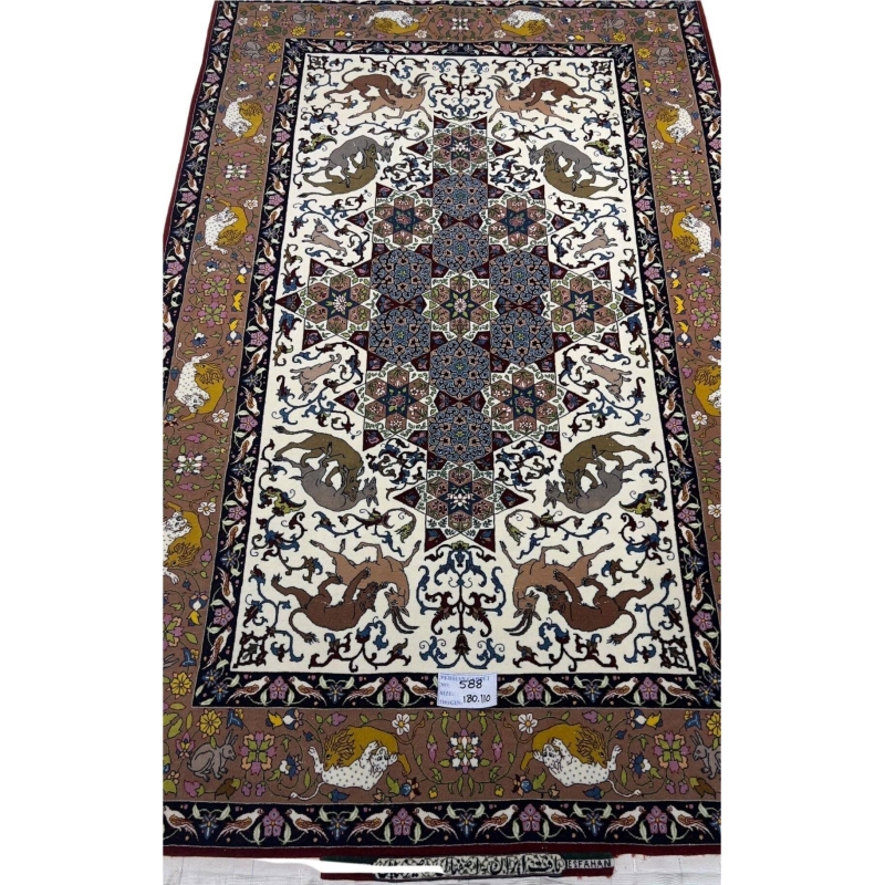 Seirafian carpet showcasing intricate Persian artistry in vibrant colors.