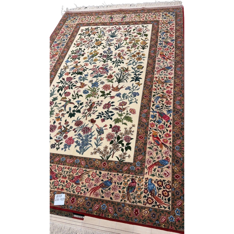 Hand-knotted Persian rug by Mahmmoud and Mohammad Reza Seirafian