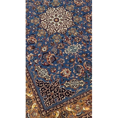 High-quality Seirafian rug with elegant floral designs and vibrant colors.