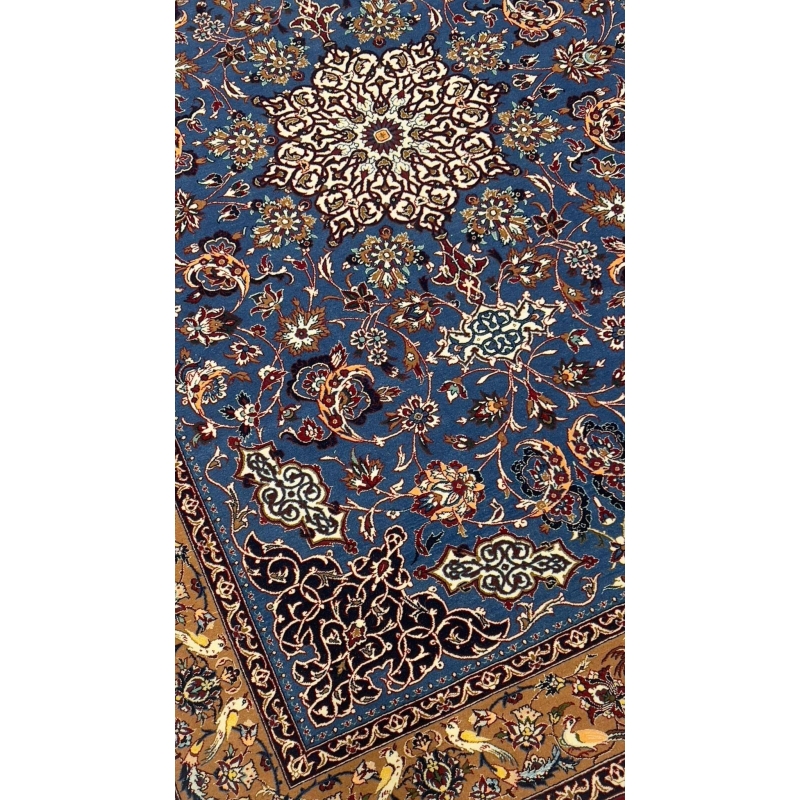 High-quality Seirafian rug with elegant floral designs and vibrant colors.
