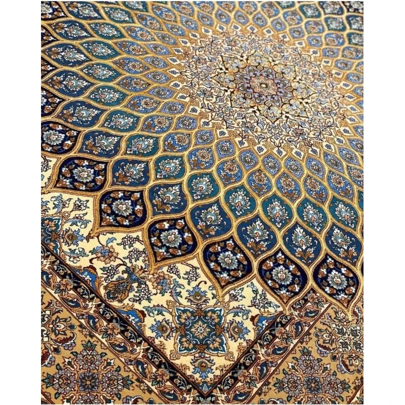 Persian Isfahan rug for sale with a unique dome design by Davarie