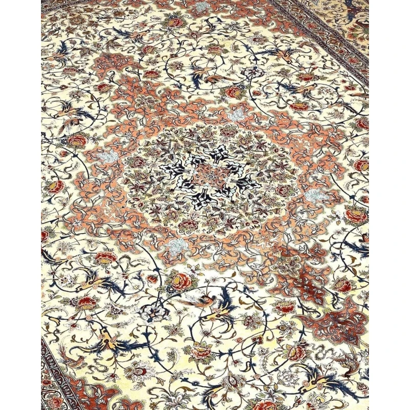 "Luxurious Persian Kerman rug for sale with a high knot density and fine craftsmanship"
