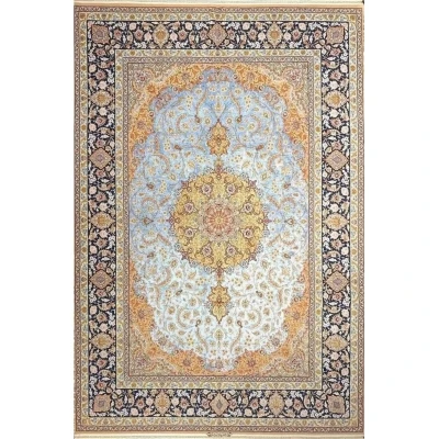 "Handmade Silk Persian Rug from Isfahan, 350 cm x 250 cm - Akhtarian Weaver"
