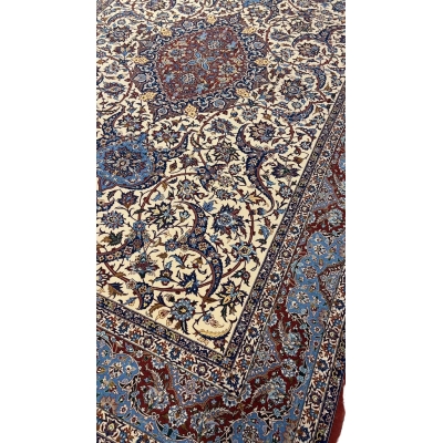 "Luxury wool and silk Isfahan Persian carpet by Karbasi Zadeh"