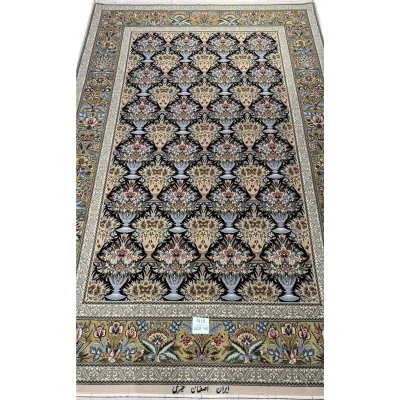 "Hand-knotted Iranian handmade carpet from Isfahan by Kheire"
