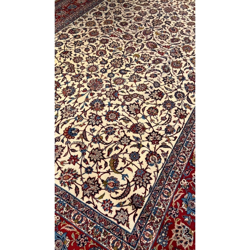 "Elegant antique Persian area rug with traditional Afshan design and natural dyes"