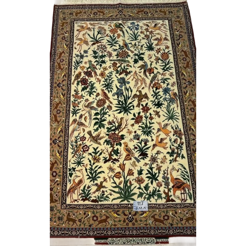 Master Hassan Seirafian Rug Flower and Birds rug design