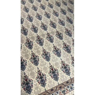 "Traditional Persian Rug by Master Weaver Davaari, Hand-Knotted Silk and Wool" – Emphasizing the craftsmanship and the weaver's name. ​​