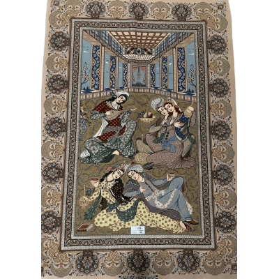 Pictorial Masterpiece Persian Rug
Admire the beauty of this Pictorial Masterpiece Persian rug. Hand-knotted in Isfahan, this rug features intricate wool and silk craftsmanship. A perfect blend of tradition and elegance, it adds a touch of cultural history to any space. Explore this vintage Persian rug for sale and elevate your home decor with a luxurious, authentic Persian masterpiece.
