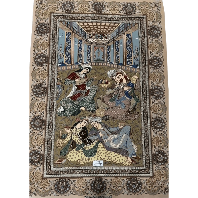 Pictorial Masterpiece Persian Rug
Admire the beauty of this Pictorial Masterpiece Persian rug. Hand-knotted in Isfahan, this rug features intricate wool and silk craftsmanship. A perfect blend of tradition and elegance, it adds a touch of cultural history to any space. Explore this vintage Persian rug for sale and elevate your home decor with a luxurious, authentic Persian masterpiece.