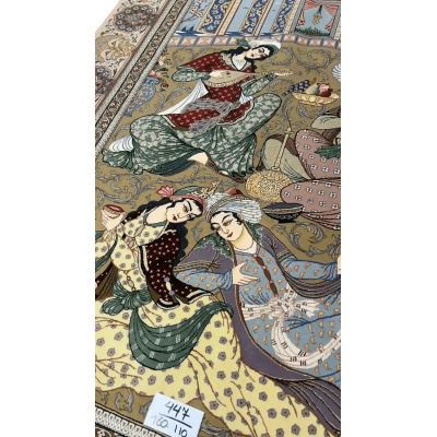 Elegant Isfahan Pictorial Persian Rug
Discover the charm of this elegant Isfahan Pictorial Persian rug, knotted by master craftsman Mohammad Ali Moaeedie. Made from silk and wool, this detailed artwork brings a luxurious, timeless feel to your interior. Shop Persian rugs online and add a unique touch of Iranian heritage to your living room with this one-of-a-kind piece.