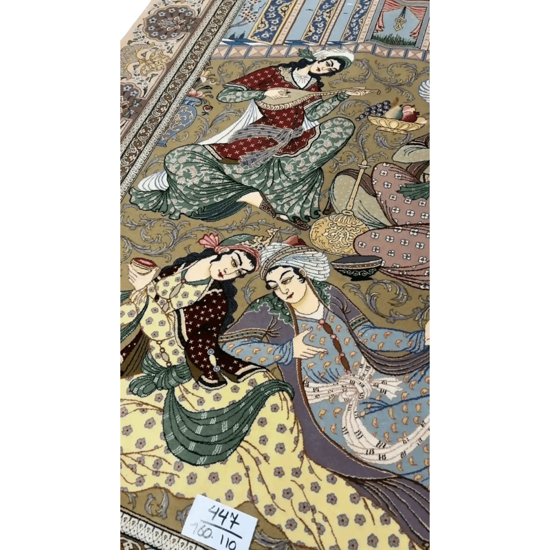 Elegant Isfahan Pictorial Persian Rug
Discover the charm of this elegant Isfahan Pictorial Persian rug, knotted by master craftsman Mohammad Ali Moaeedie. Made from silk and wool, this detailed artwork brings a luxurious, timeless feel to your interior. Shop Persian rugs online and add a unique touch of Iranian heritage to your living room with this one-of-a-kind piece.
