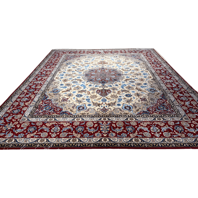 "Luxury Persian rug by Davarie, hand-knotted in Isfahan"
