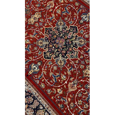 "Handmade Seirafian rug showcasing traditional Persian artistry and elegance."