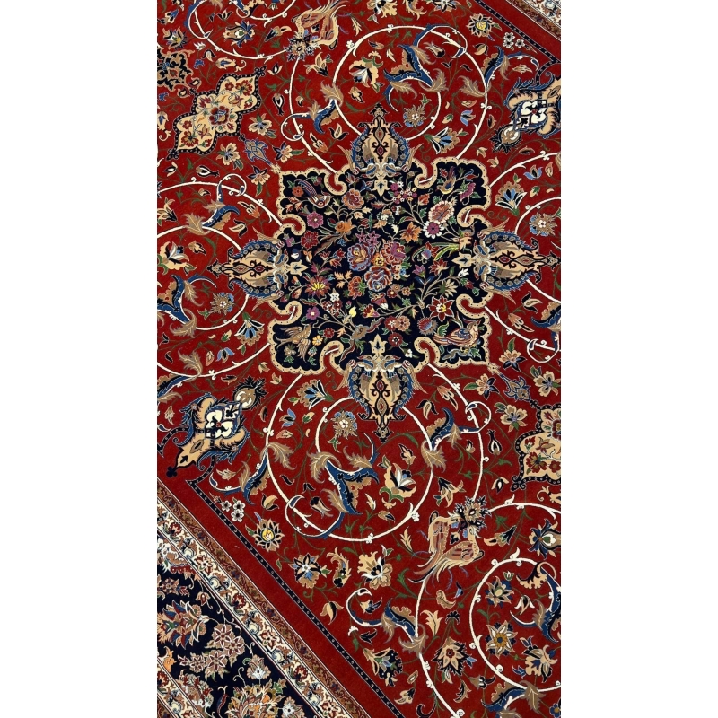 "Handmade Seirafian rug showcasing traditional Persian artistry and elegance."