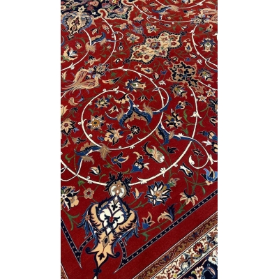 "Luxury area rug by Bagher Seirafian, perfect for living rooms and grand spaces."