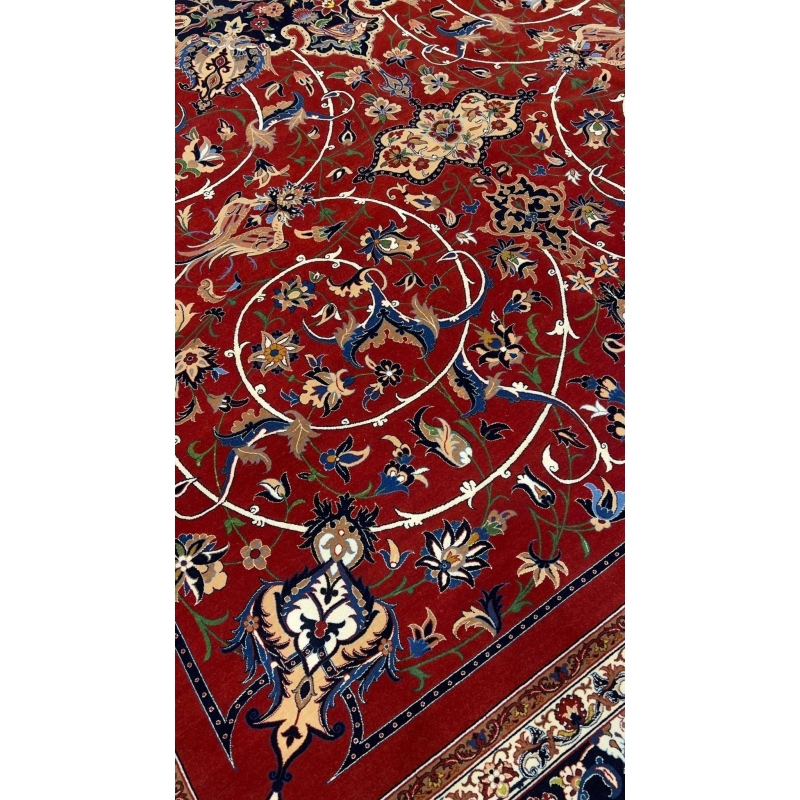 "Luxury area rug by Bagher Seirafian, perfect for living rooms and grand spaces."